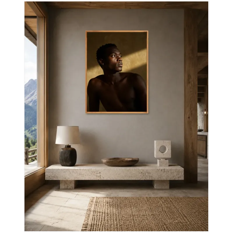 Πορτραίτο Άνδρα Ατμοσφαιρικό Φως Warm Brown
