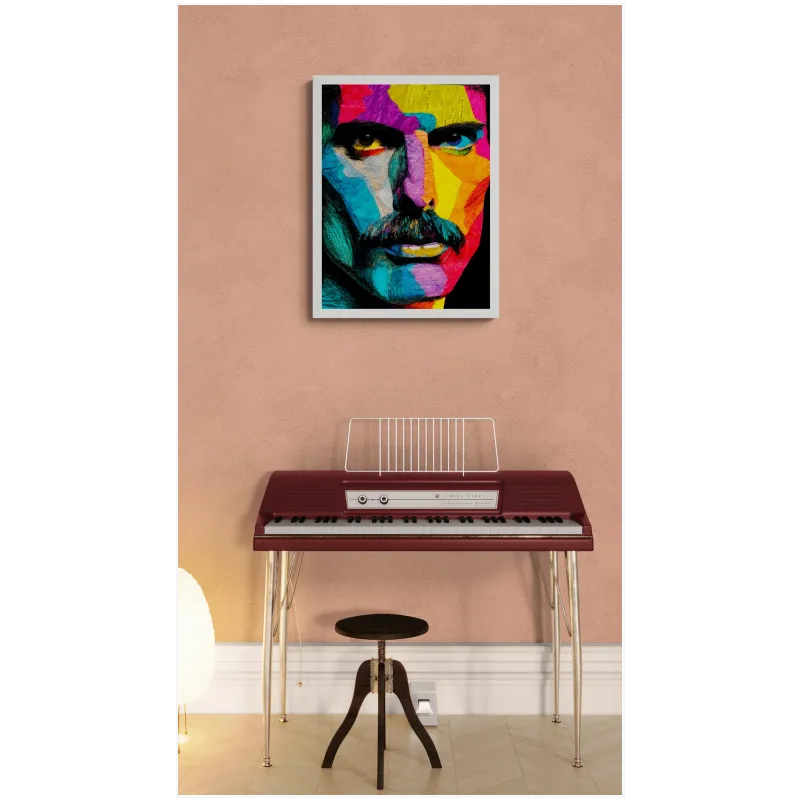Πορτραίτο Pop Art Φρέντι Μέρκιουρι Πολύχρωμο