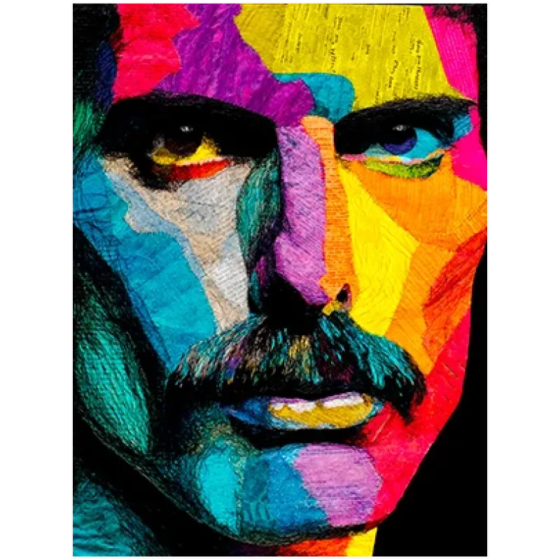 Πορτραίτο Pop Art Φρέντι Μέρκιουρι Πολύχρωμο