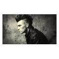 Black and White Male Portrait Punk Rock Style