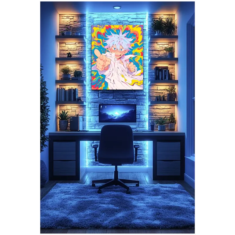 Χαρακτήρας Anime Ψυχεδελικό Pop Art Πολύχρωμο
