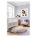 Colorful Zebra Whimsical Kids Wall Art Canvas