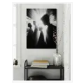 Human Silhouettes in Dramatic Light Black and White
