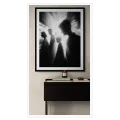 Human Silhouettes in Dramatic Light Black and White