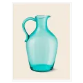 Γυάλινη Κανάτα Turquoise Minimalist Vintage Design