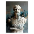 Άγαλμα Αρχαίου Φιλοσόφου Μοντέρνο Αφηρημένο Πίνακας
