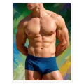 Athletic Male Torso Abstract Colorful Wall Art