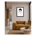 Γυναικείο Πορτραίτο Minimal Chic με Κόκκινα Νύχια