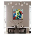 Colorful Cow Abstract Mosaic Wall Art