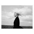 Woman in the Field Fine Art Black and White Portrait