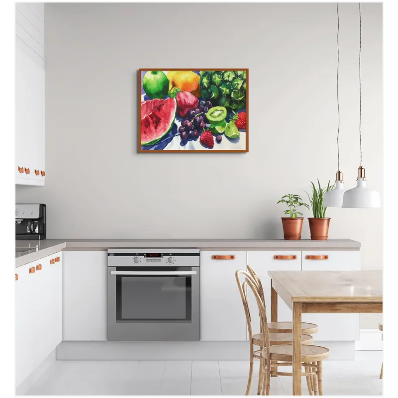 Watercolor Fruit Still Life Canvas Print