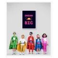 Dream Big Pixel Art Retro Neon Canvas Print