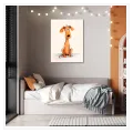 Playful Brown Dog Illustration Cute Art