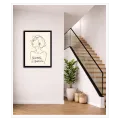 Γυναικείο Πορτραίτο Line Art Normal is Boring Ασπρόμαυρο