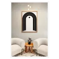 Abstract Geometric Arch Minimalist Black White