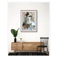 Classic Statue Abstract Composition Grey Gold