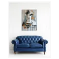 Classic Statue Abstract Composition Grey Gold