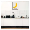 Κίτρινη Μπανάνη Minimal Pop Art σε Λευκό Φόντο
