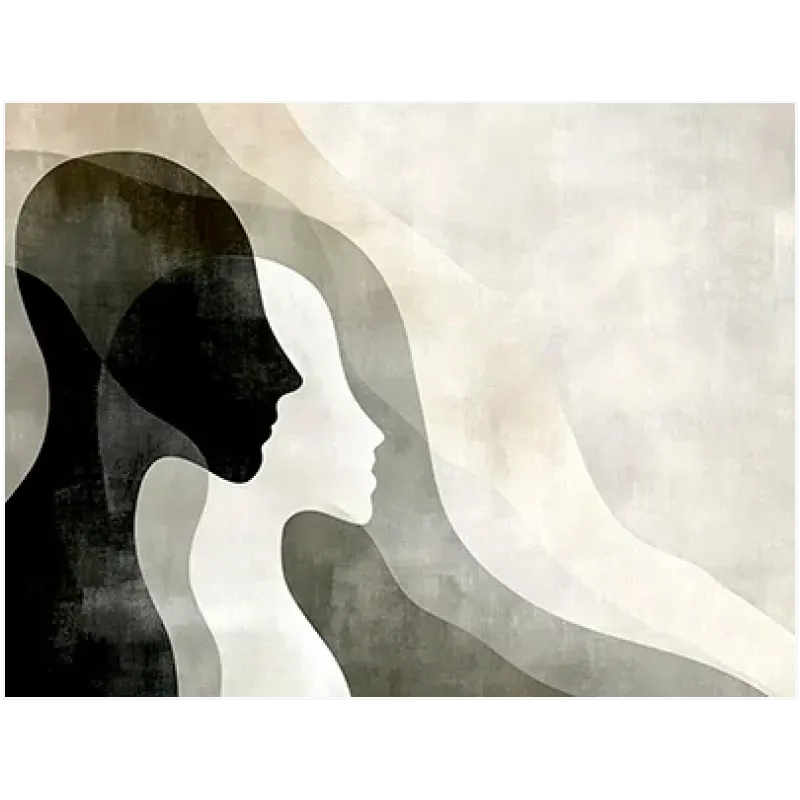 Αφηρημένες Φιγούρες Modern Minimalist Mood Σε Γκρι Και Μπεζ Τόνους