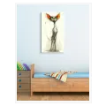 Expressive Cat Sketch Canvas Art Print