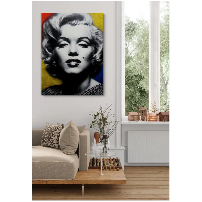 Πορτραίτο Marilyn Monroe Pop Art με Έντονα Χρώματα