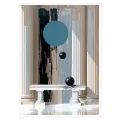 Classical Architecture with Abstract Geometric Forms Canvas Print