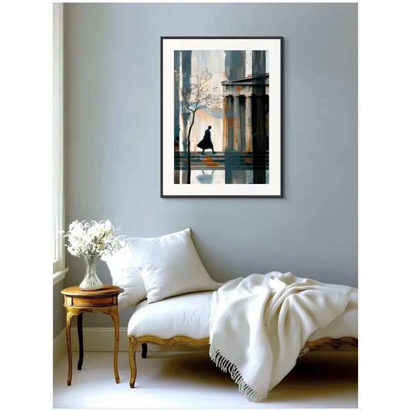 Ancient Temple Modern Abstract Fine Art Print
