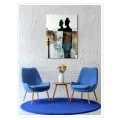 Caryatids Ancient Greece Abstract Canvas Gold Black