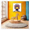 Cool Little Duckling with Glasses Colorful Whimsical Art