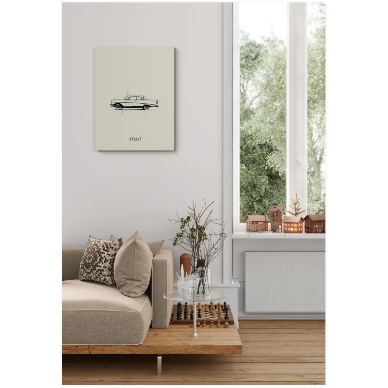 Κλασικό Αυτοκίνητο Havana Minimalist Retro Σχέδιο