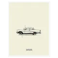 Κλασικό Αυτοκίνητο Havana Minimalist Retro Σχέδιο