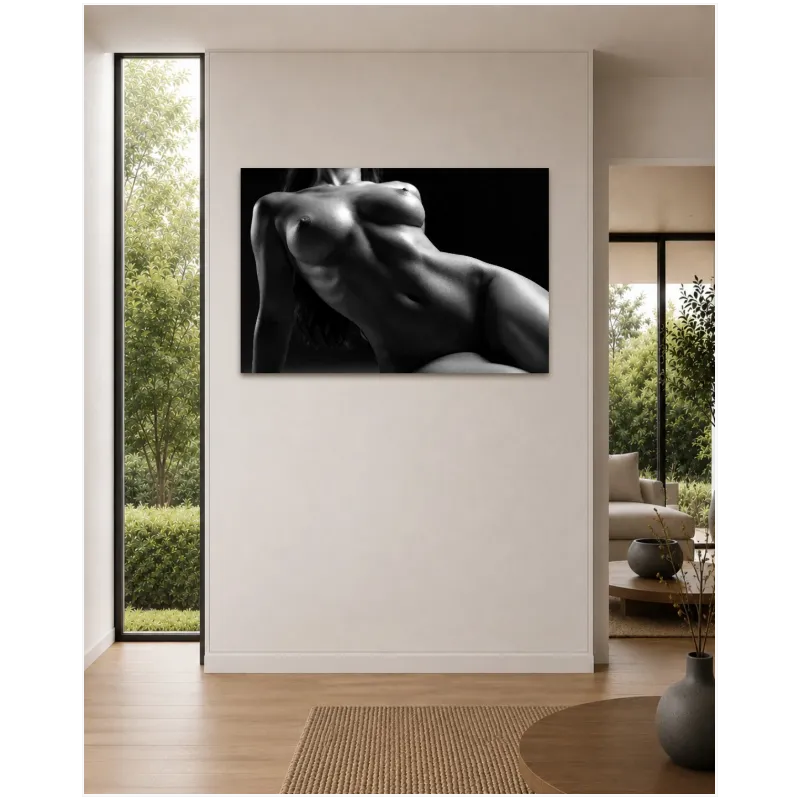 Ασπρόμαυρο Γυμνό Γυναικείο Σώμα Αισθησιακό Φωτογραφικό Τμήμα