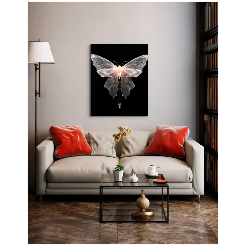 Translucent Ethereal Butterfly Fine Art Canvas Print