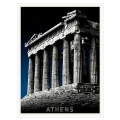 Παρθενώνας Αθήνα Επιβλητικός Αρχιτεκτονικός Πίνακας Μπλε