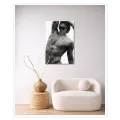 Male Torso Expressive Fine Art Black White Canvas
