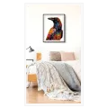 Colorful Crow In Modern Pointillism Mosaic Art Style