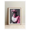 Ancient Greek God Statue Pop Art Pink Smartphone