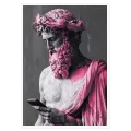 Ancient Greek God Statue Pop Art Pink Smartphone