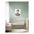 Little Giraffe in Rowboat Watercolor Nursery Art