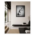 Snake Entwined Around Arm Black and White Photography