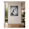 Snake Entwined Around Arm Black and White Photography