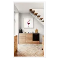 Red Wine Glass Splash Dynamic Ruby Canvas