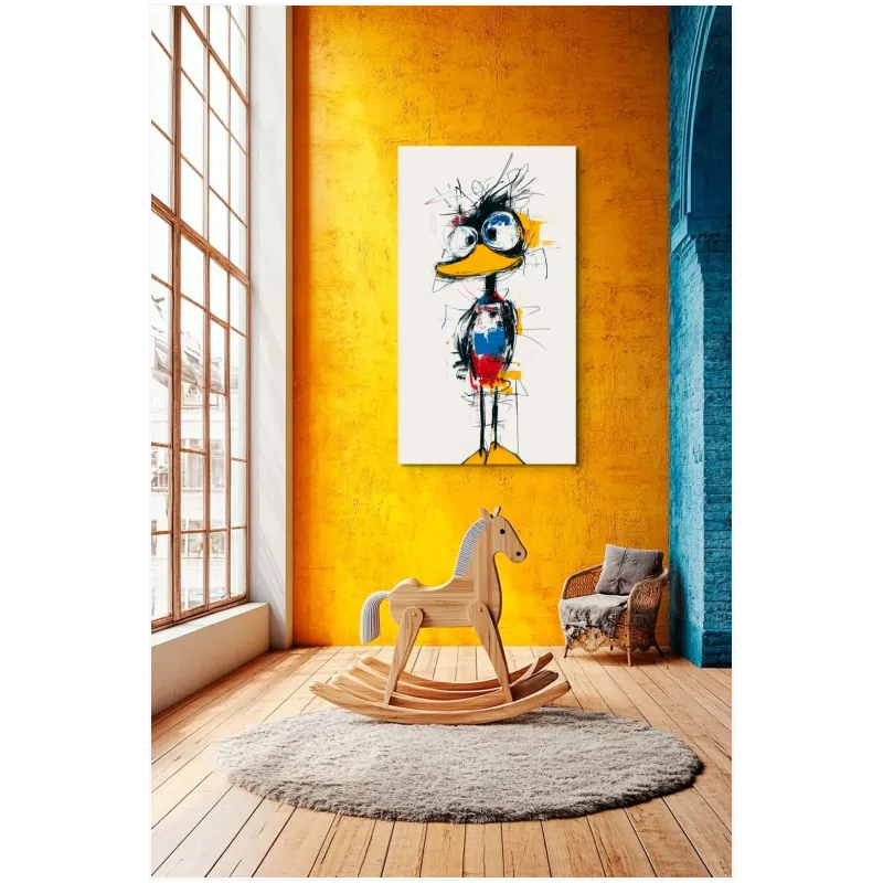 Αφηρημένη Πάπια Expressive Art Πολύχρωμο