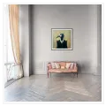 Surreal Bird Character in Vintage Suit Canvas Art