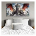 Majestic Fantasy Dragon Anime Art Canvas Print