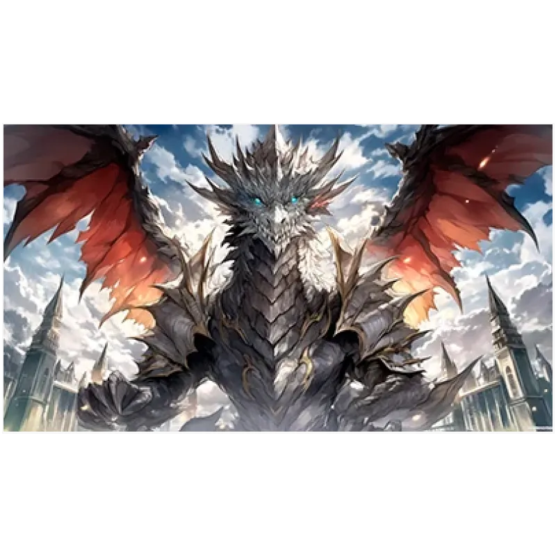 Μεγαλειώδης Δράκος Fantasy Anime Τέχνη Πίνακας