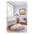 Χαμογελαστό Λευκό Γατάκι σε Φλιτζάνι Pastel Blue