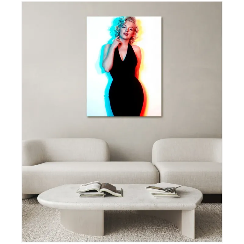 Πορτραίτο Marilyn Monroe Pop Art με Νέον Φωτισμό
