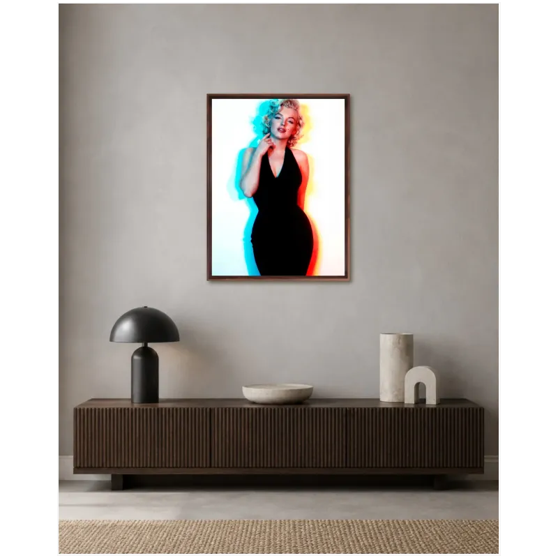 Πορτραίτο Marilyn Monroe Pop Art με Νέον Φωτισμό