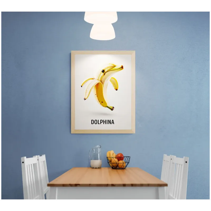 Dolphina Banana Surreal Playful 3D Digital Art